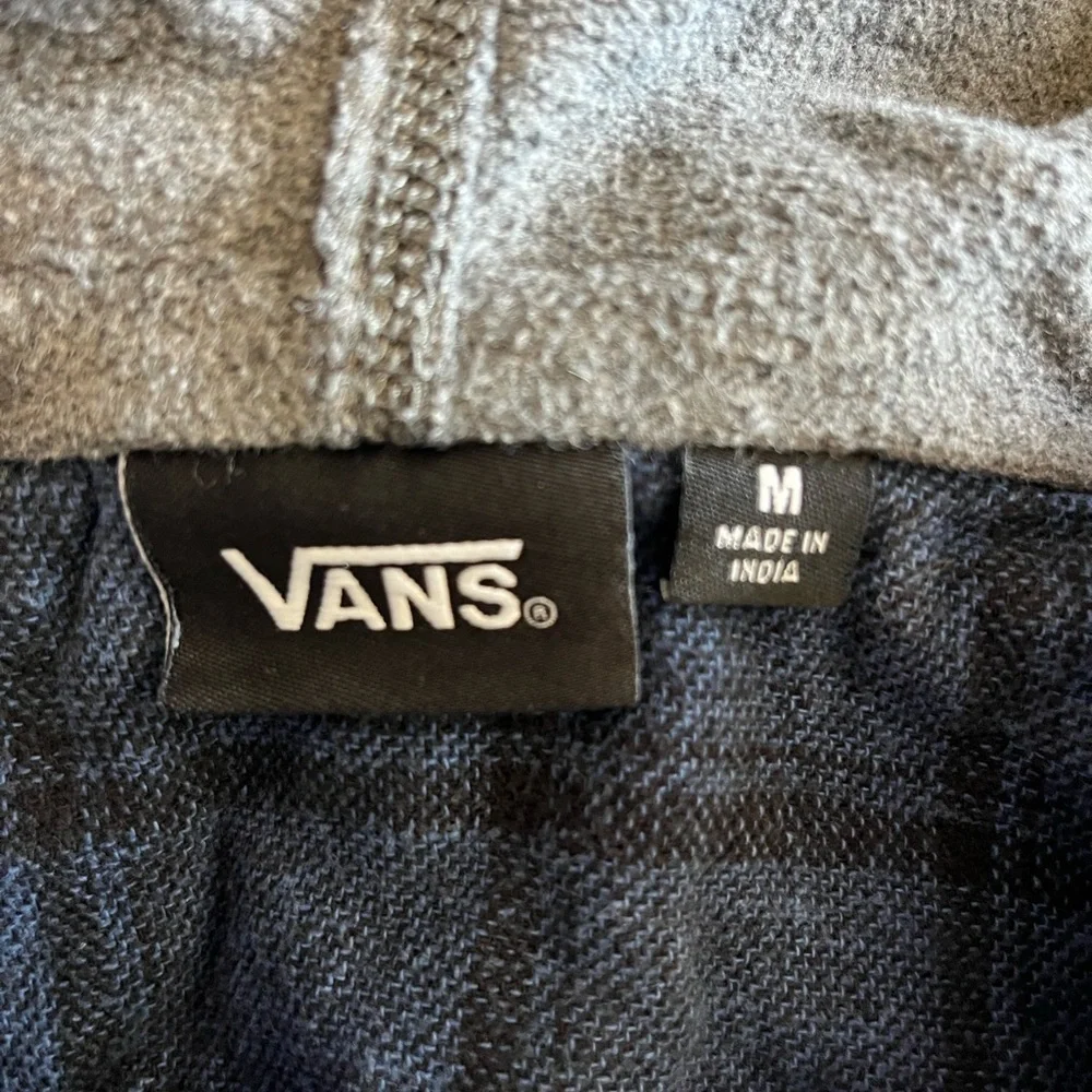 Vans Hooded Long Sleeve Flannel Shirt SZ M